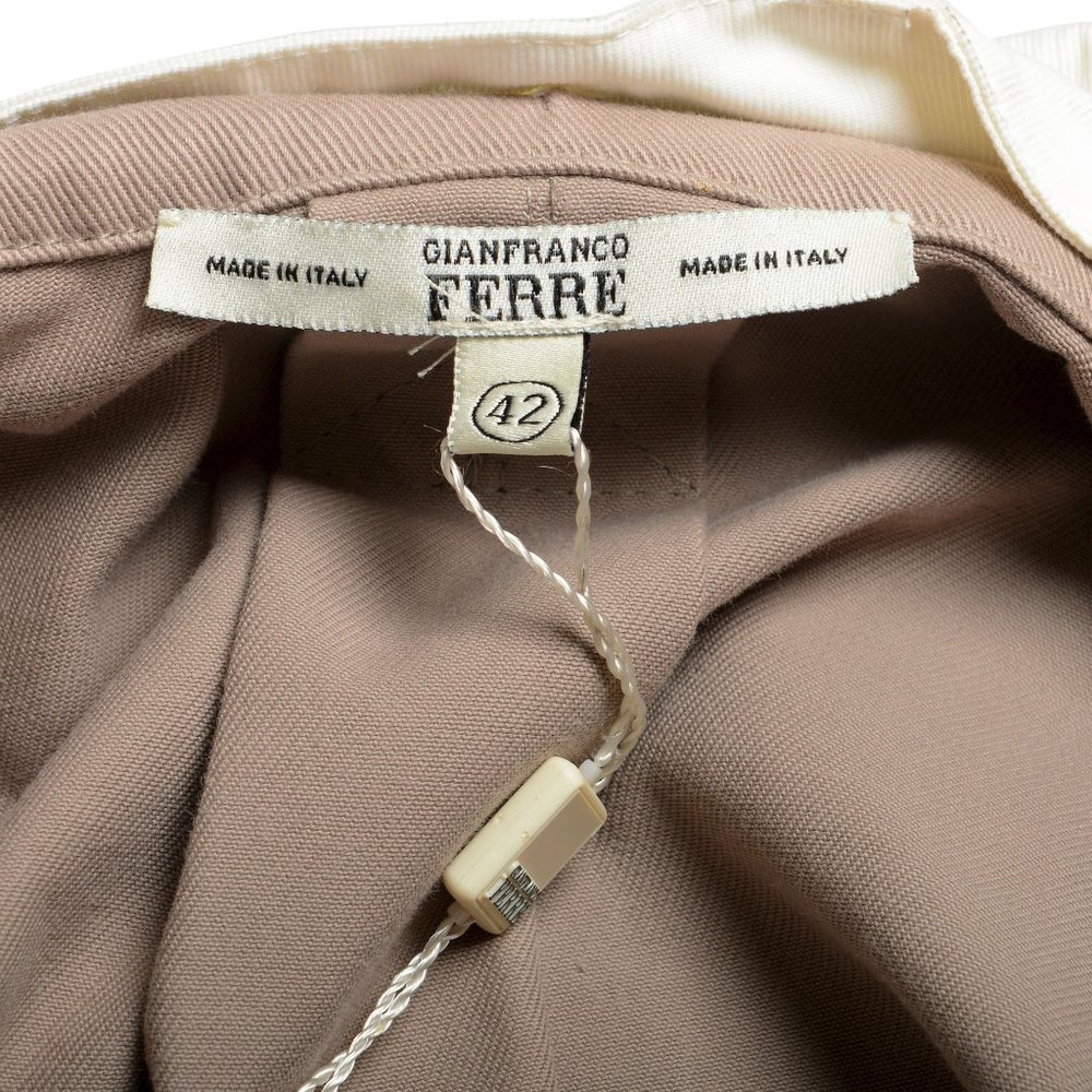Gianfranco Ferre Beige Button Down Jacket Coat - image 6